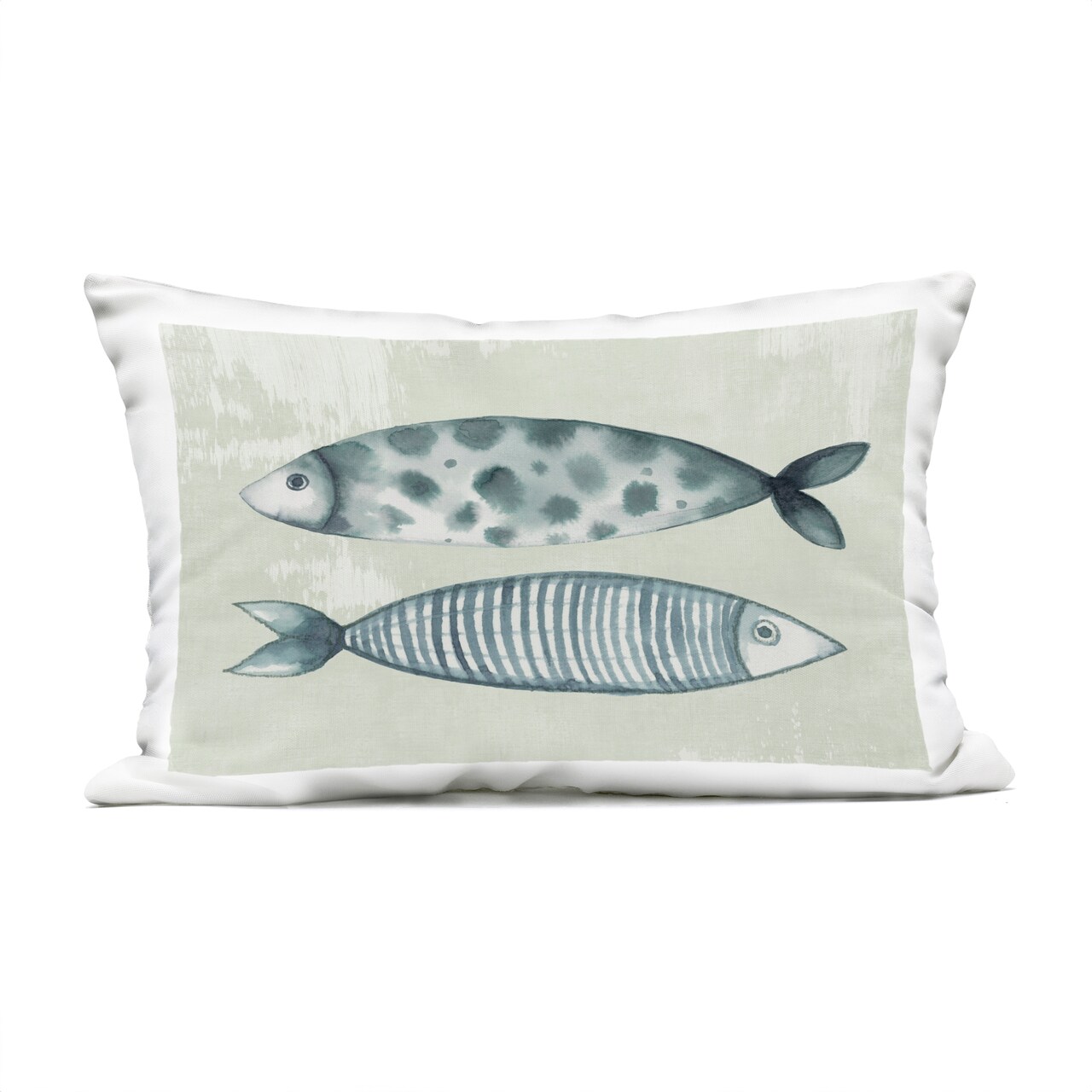 Stupell Industries Dotted & Striped Fish Outdoor Pillow, 14 x 7 x 20